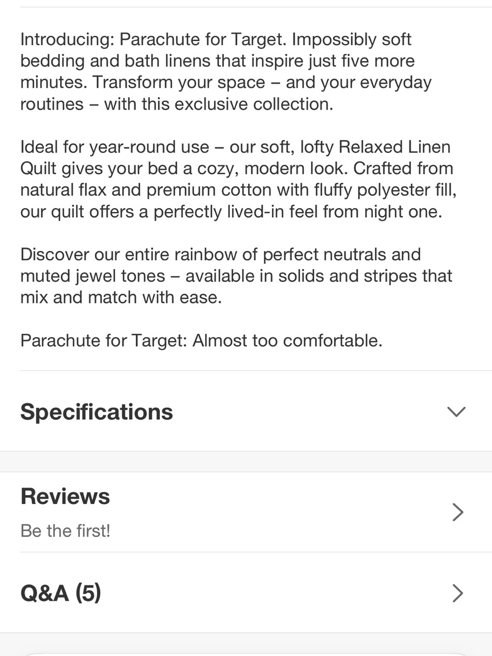 Parachute F/Q Relaxed Linen Quilt, Pecan - Picture 6 of 14